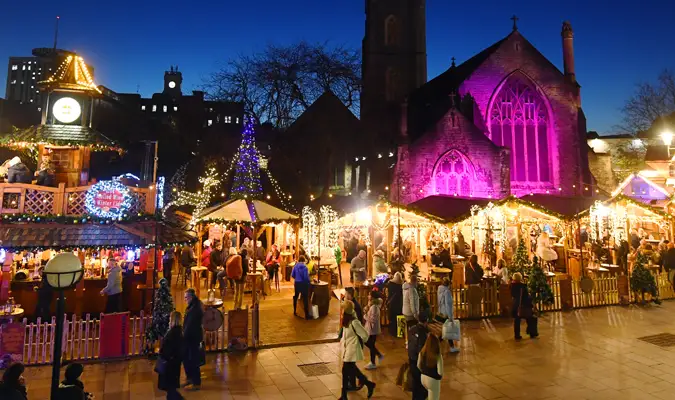 Cardiff City Centre Xmas Lights